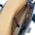 Floto Italian Leather Saddle Bag Cross Body Women's Bag blue inside